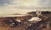 Benjamin Williams Leader The Excavation of the Manchester Ship Canal oil on canvas
